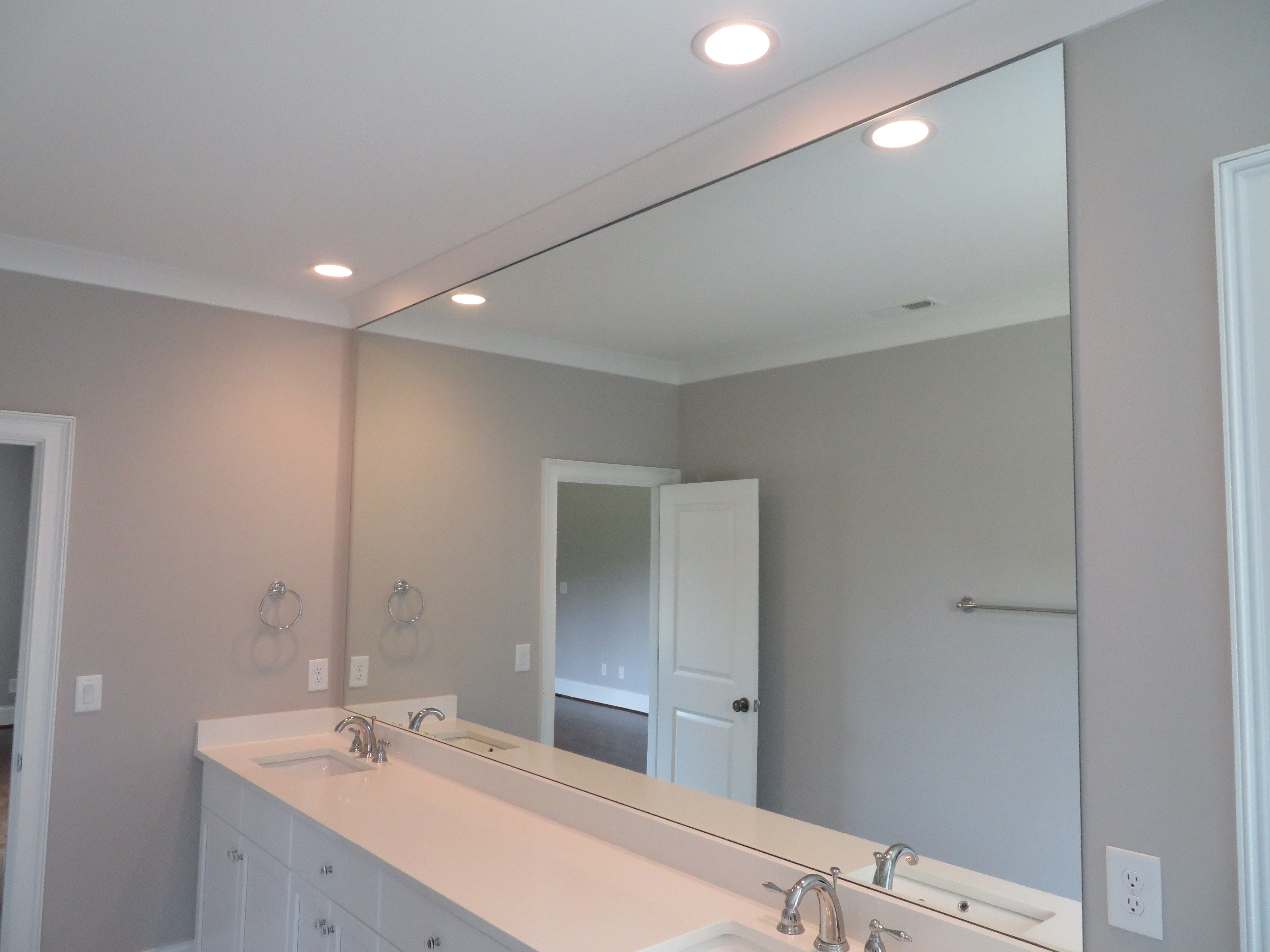 Full Height Tight Fit Polished Edge Mirror