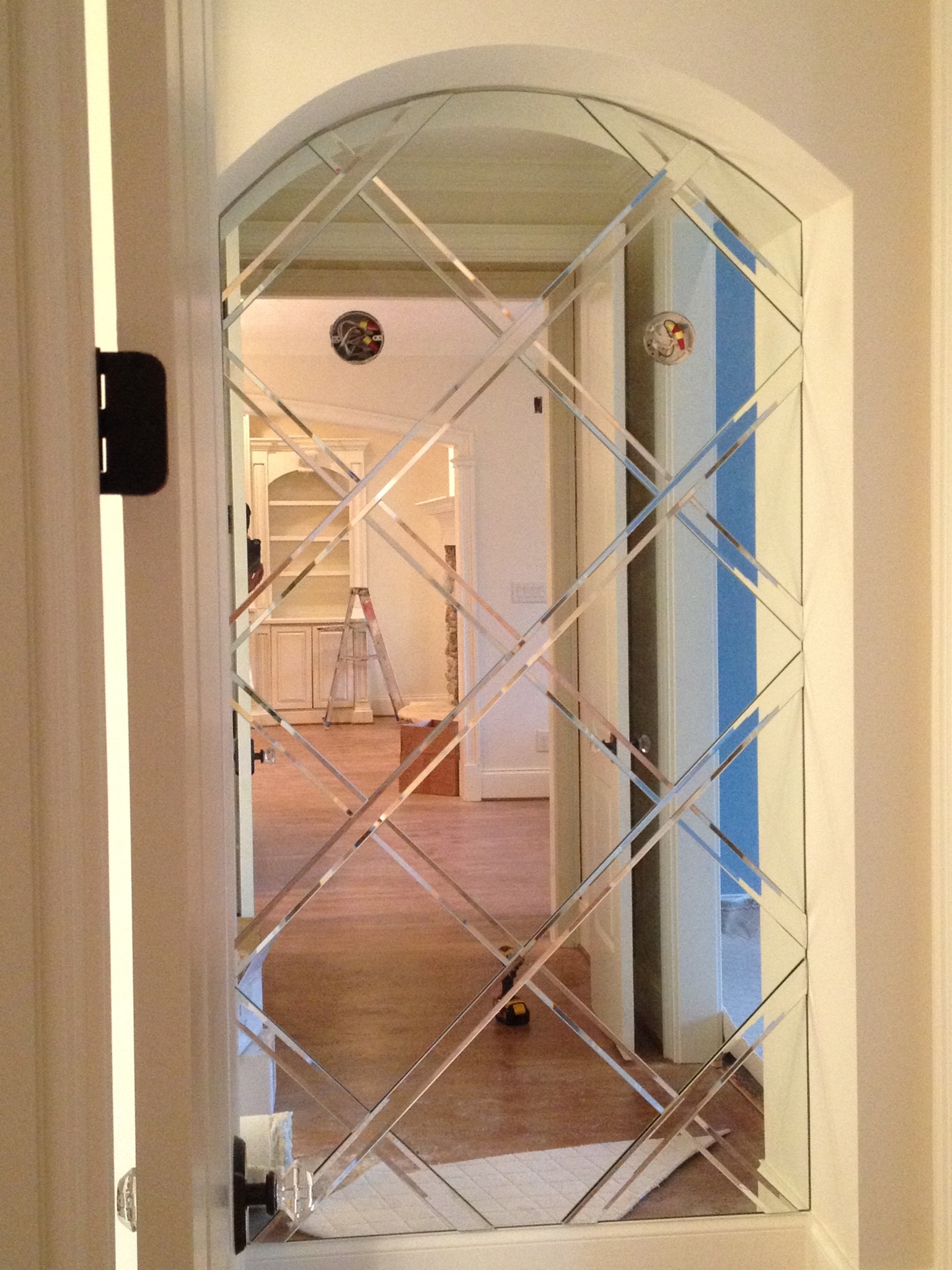 Custom Basket Weave Mirror