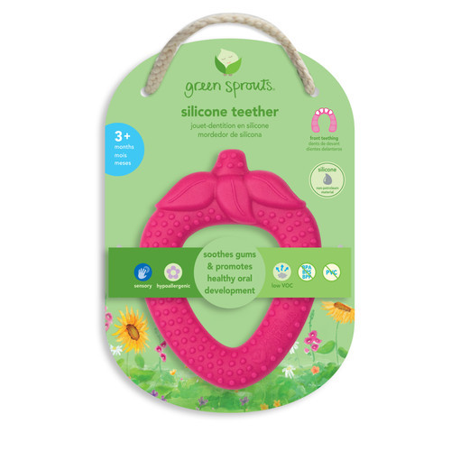 green sprouts silicone fruit teether