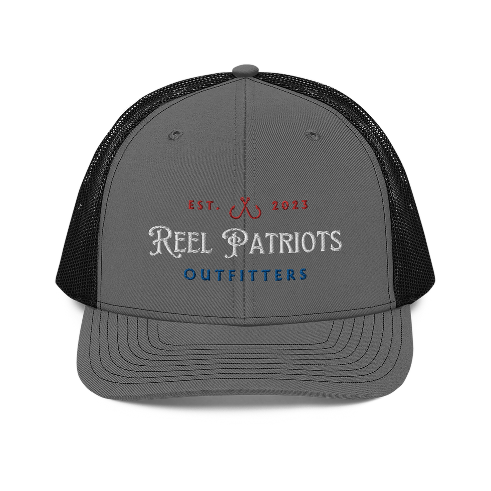 Thumbnail: Reel Patriots RWB Hooks Trucker Cap