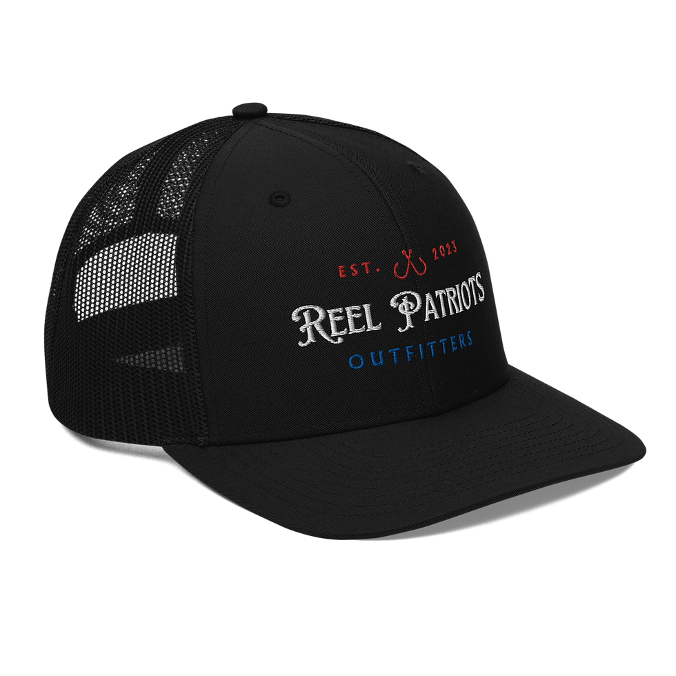 Thumbnail: Reel Patriots RWB Hooks Trucker Cap