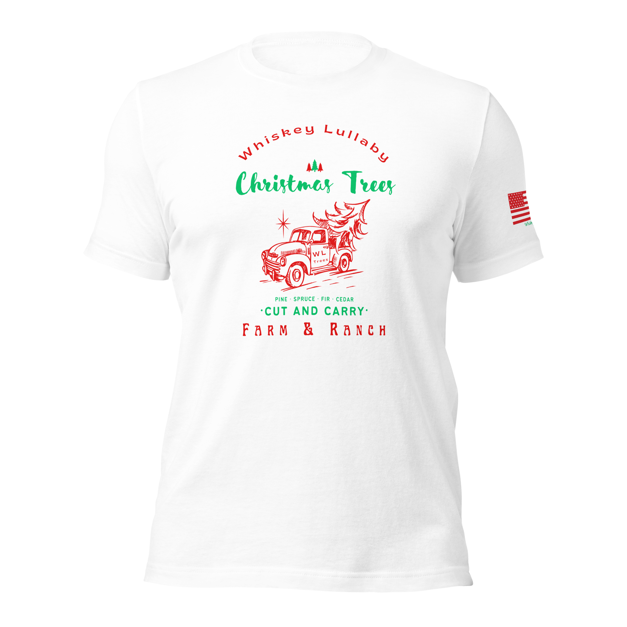 Whiskey Lullaby Christmas Trees Tee