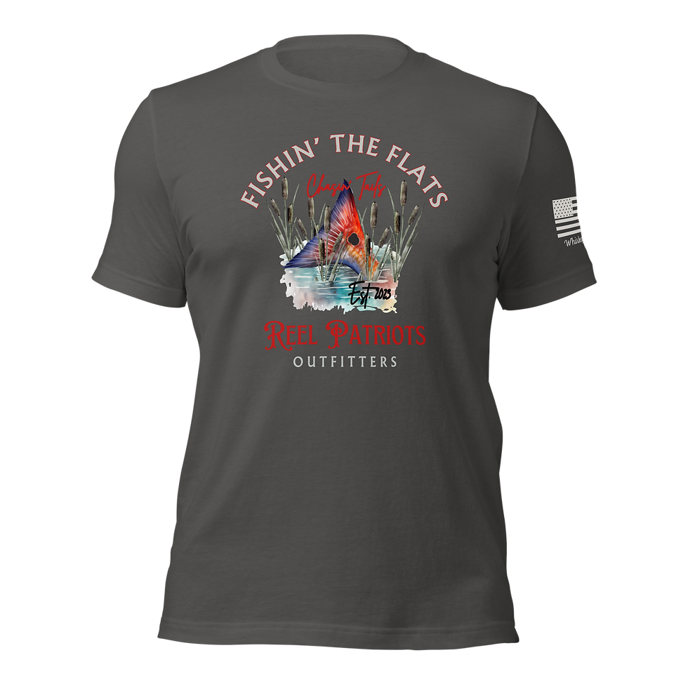 Thumbnail: Reel Patriots Fishin' The Flats and Chasin' Tails Tee