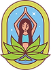 happy mat yoga studio logo