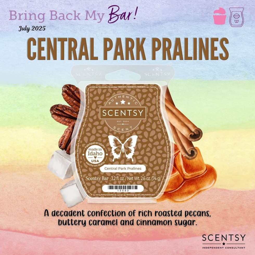 Features roasted pecans, caramel, and cinnamon sticks. Described as a decadent, rich, and sweet confection scent.