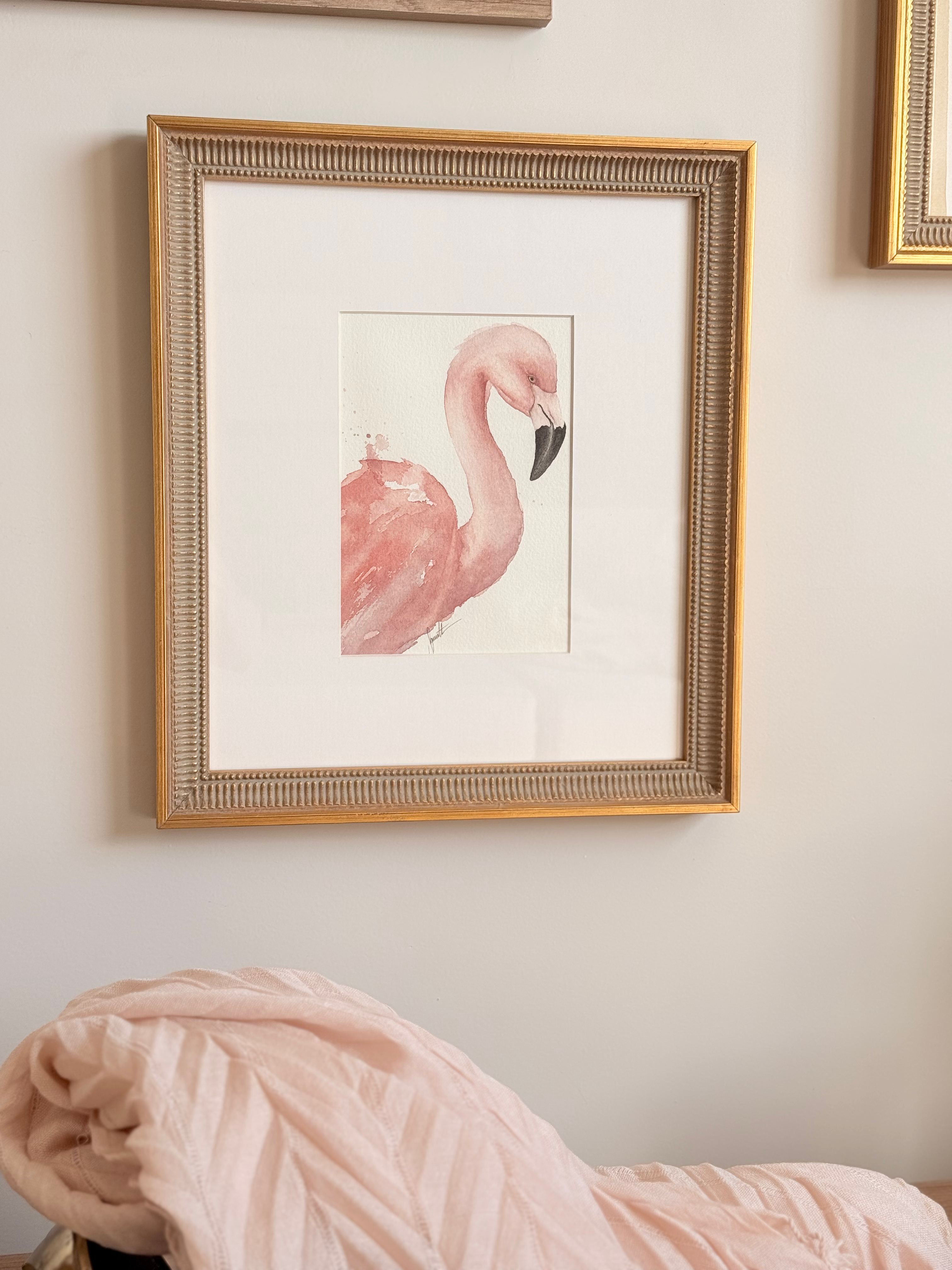 Obra Série Alados • Flamingo - 29x33cm
