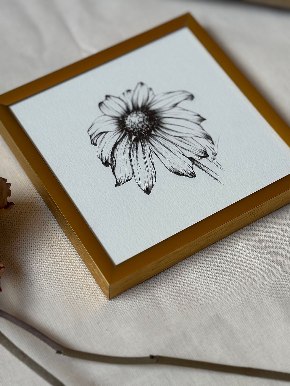 Miniatura: Obra Série Botânica - 12x12cm