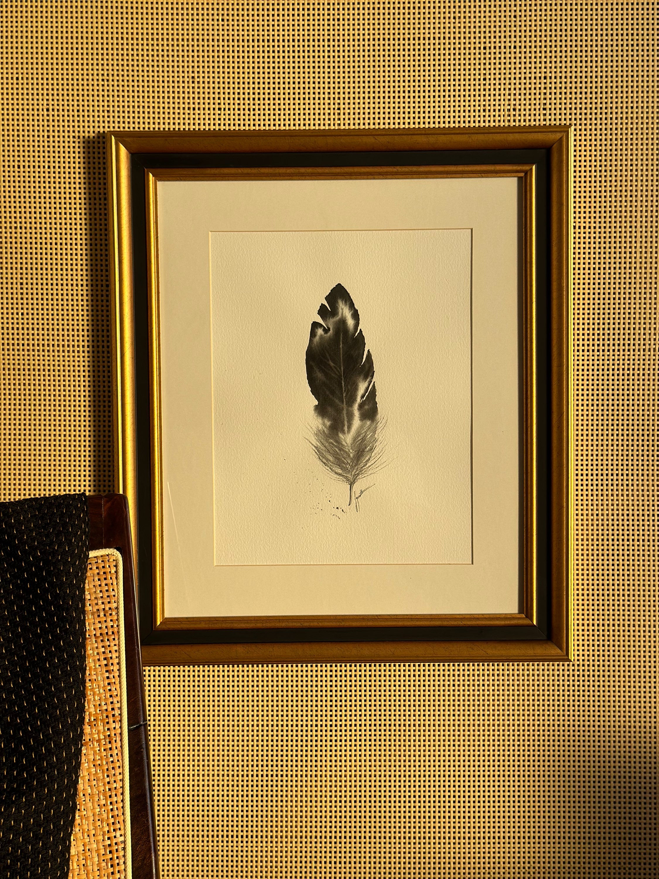 Obra Série Penas - 40x46cm