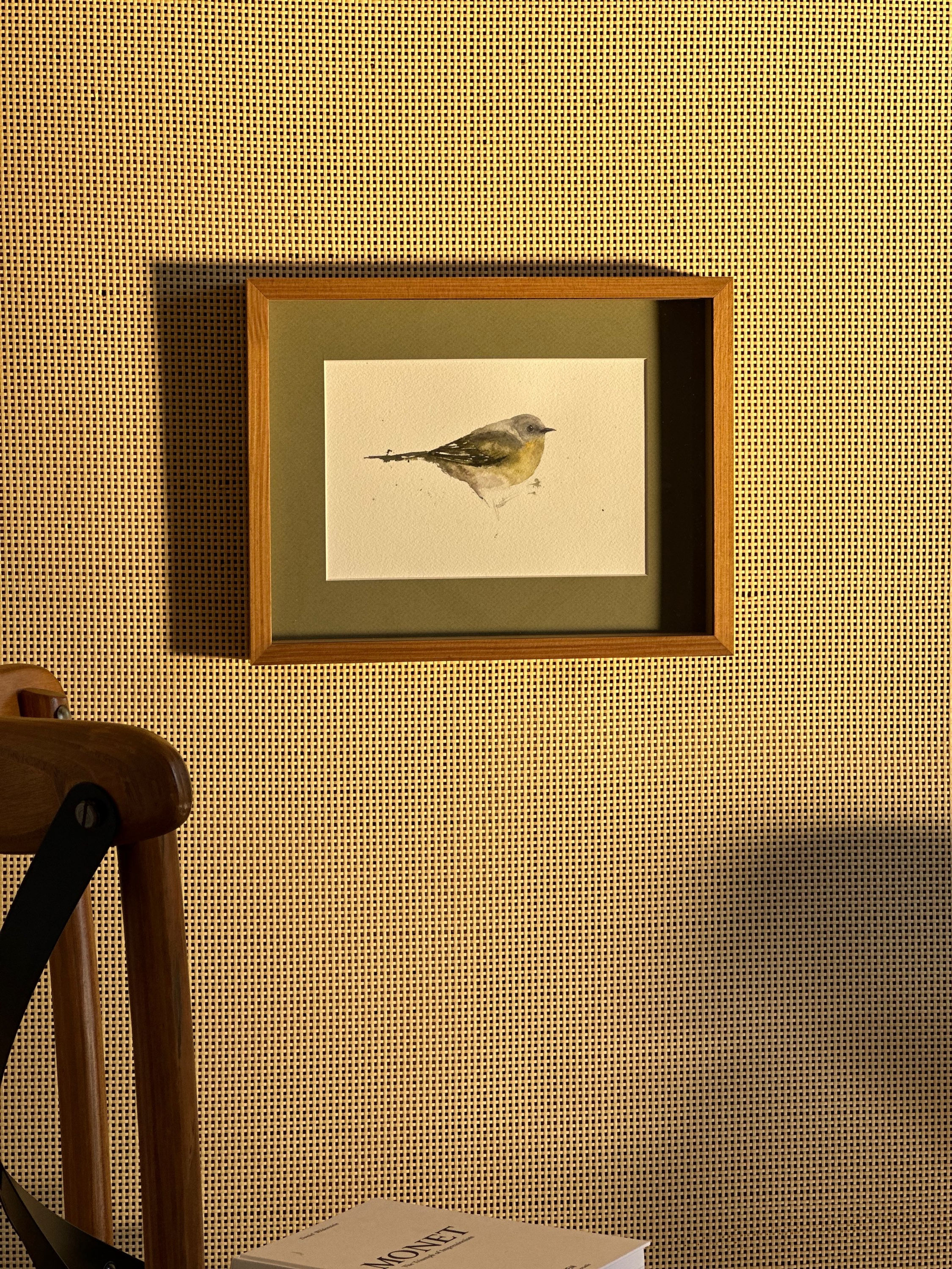 Obra Série Pássaros • Robin Amarelo - 25x32cm