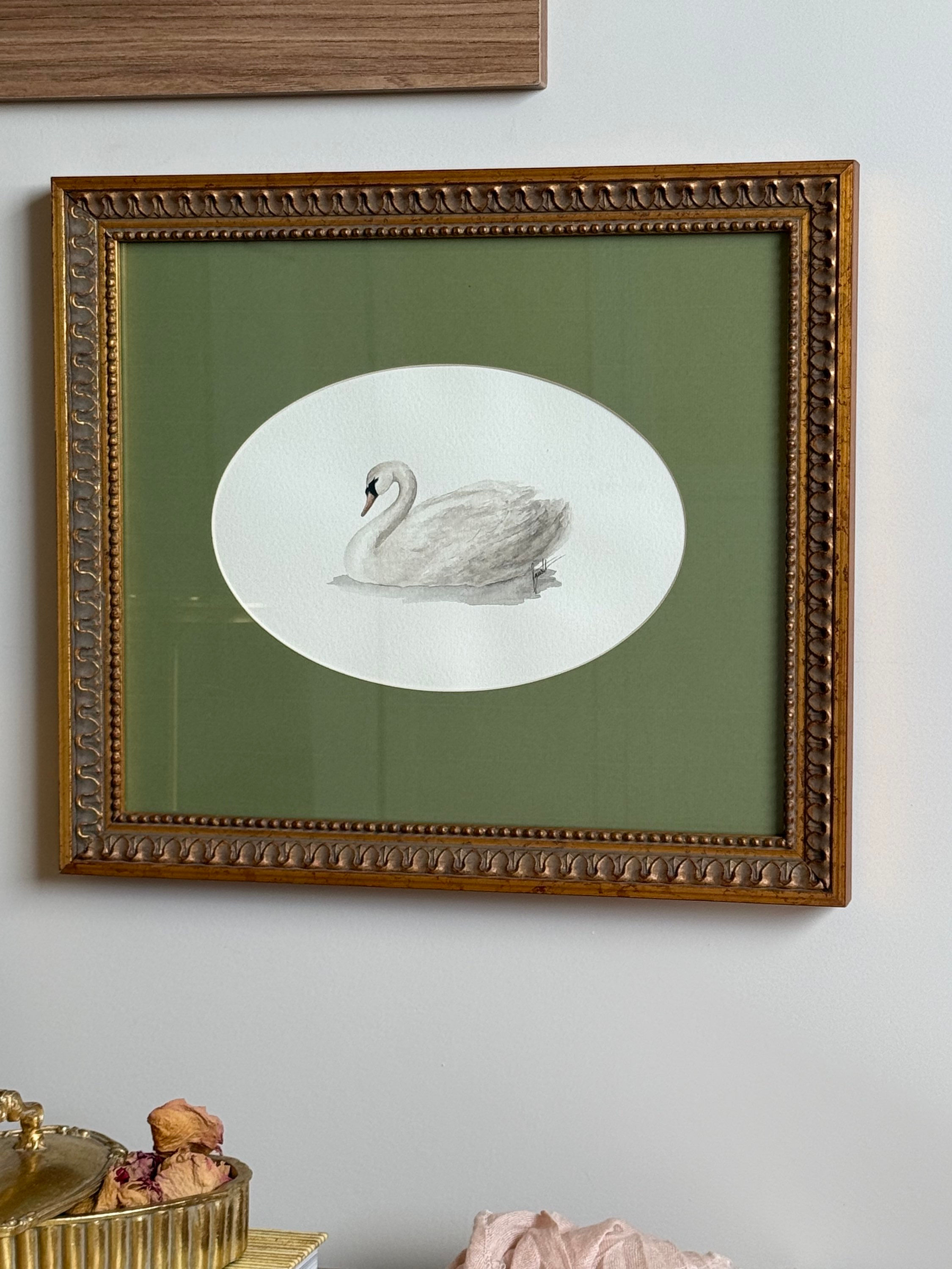 Obra Série Alados • Cisne - 35x40cm