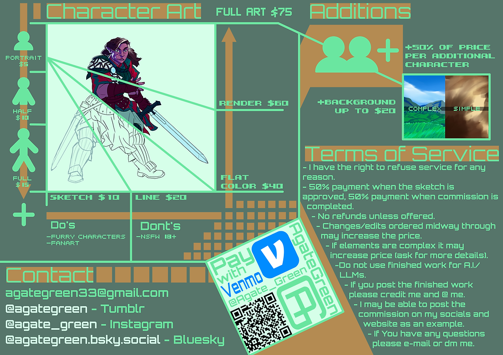 commission sheet