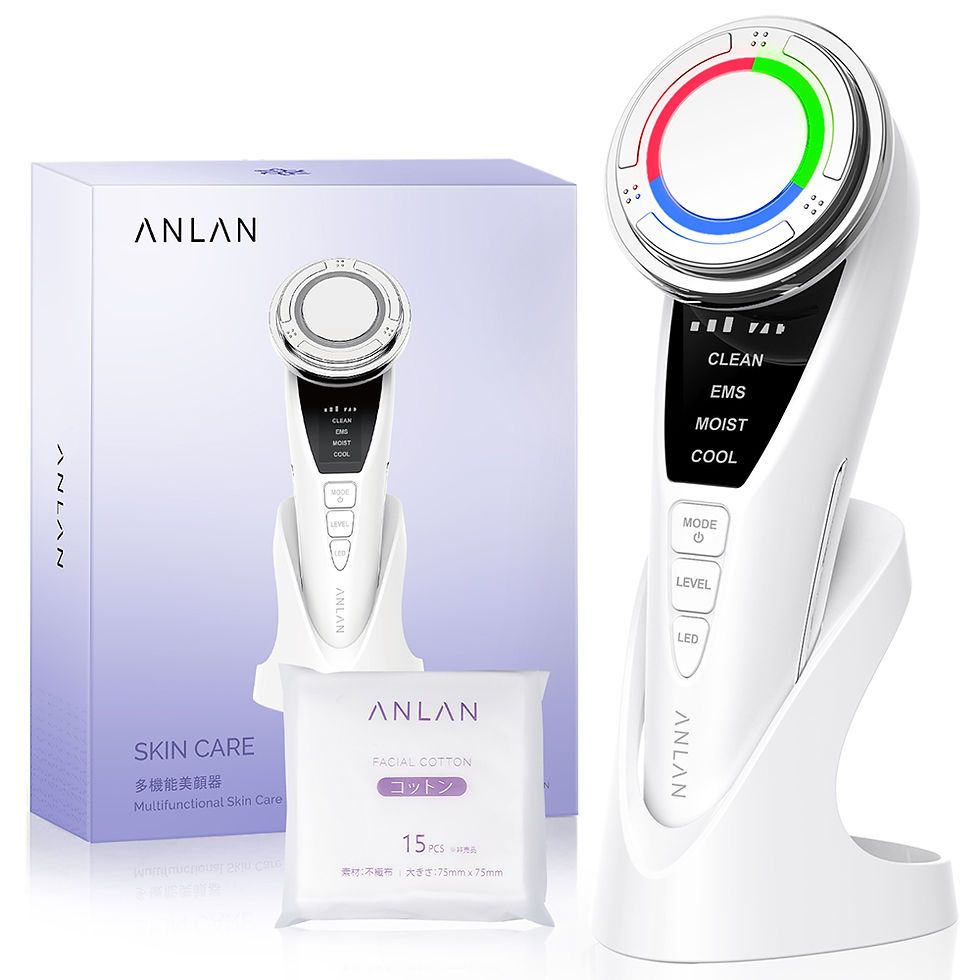 Thumbnail: ANLAN Facial Massager Pro Microcurrent Face Lifting Skin Rejuvenation with Cold 