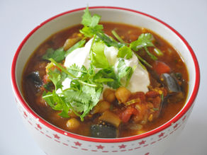 Bezlepkový kořeněný lilek s cizrnou