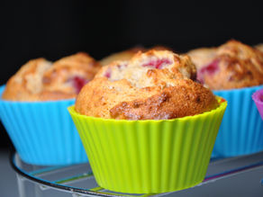 Bezlepkové MUFFINY s malinami