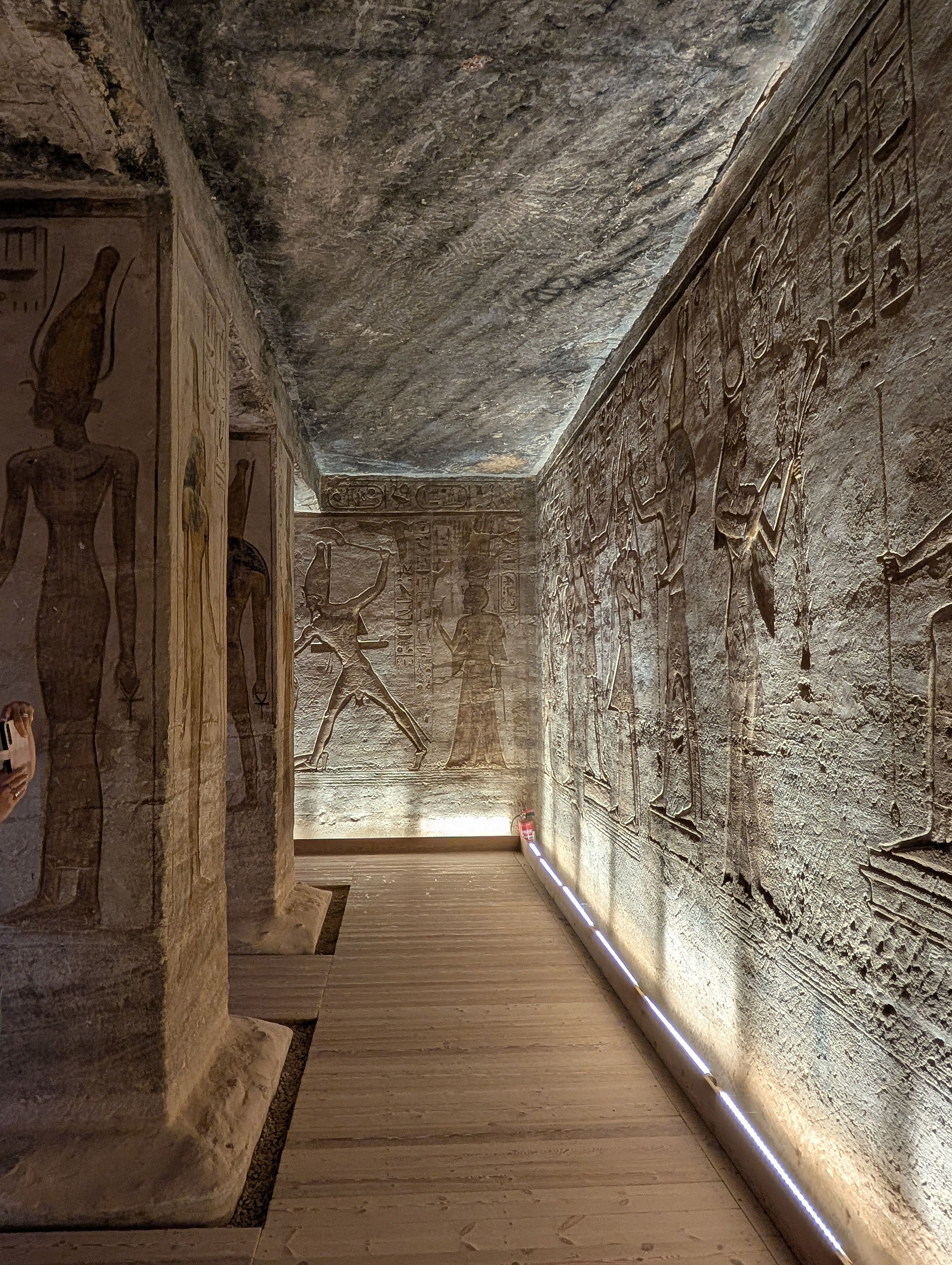 Interior of the Temple of Hathor and Nefertari
