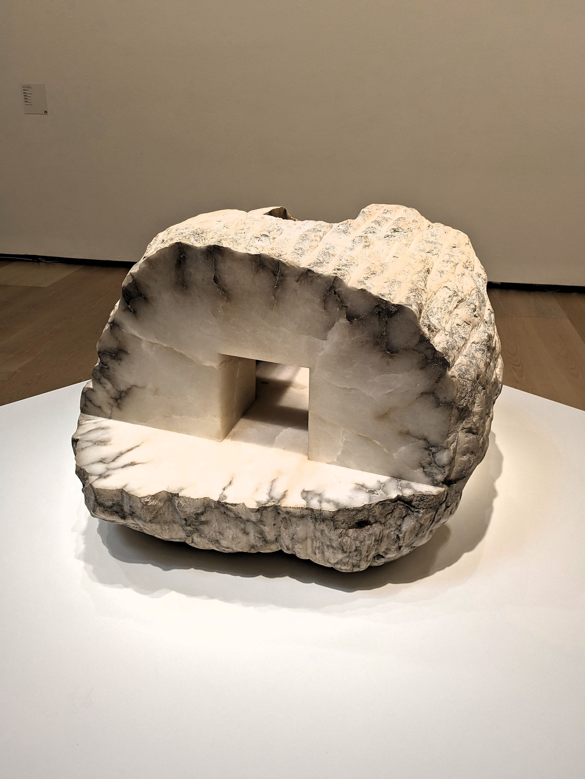 Eduardo Chillida sculpture exhibited in a museum