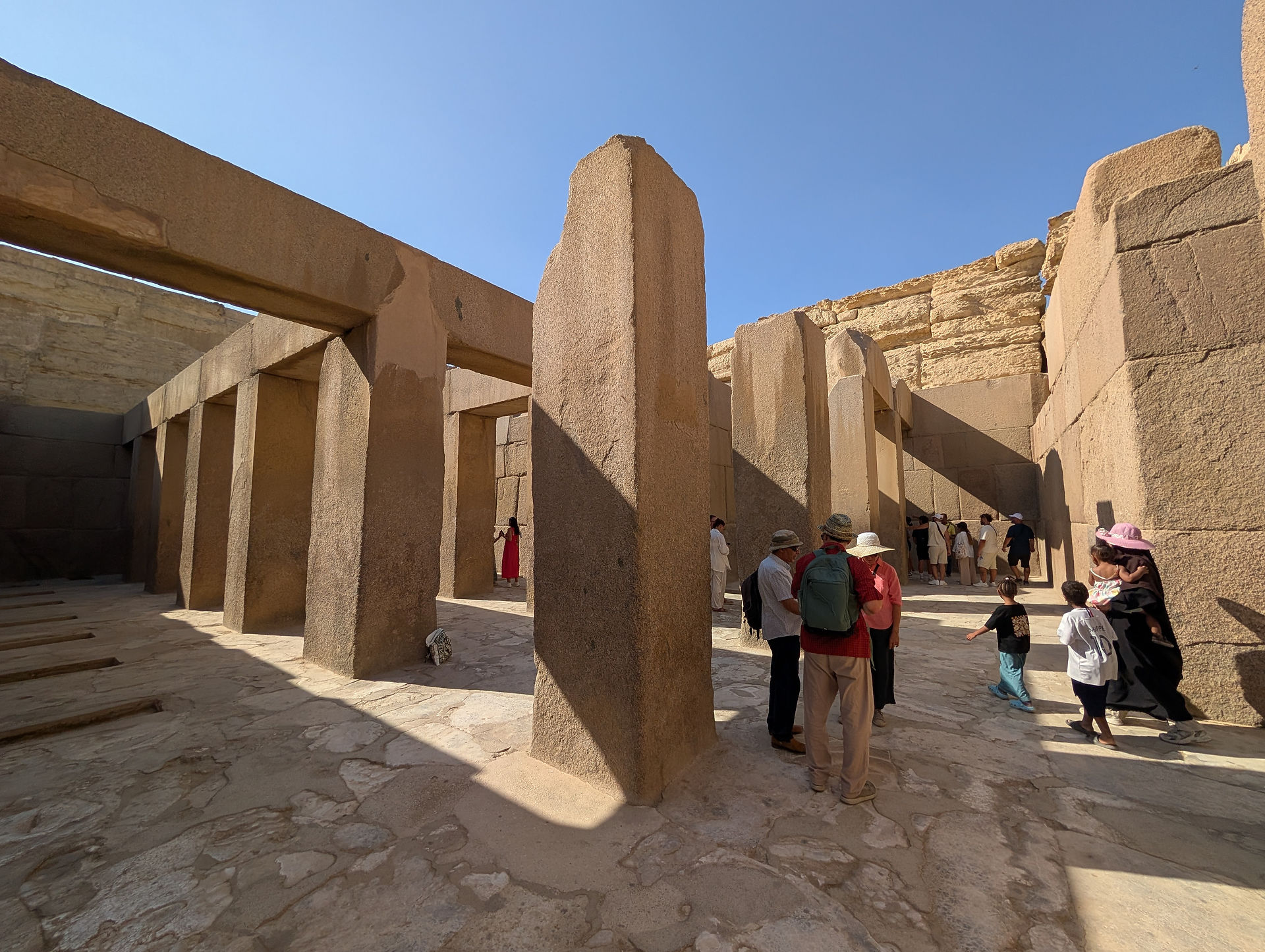  The Sphinx Temple at The Pyramids of Giza Egypt