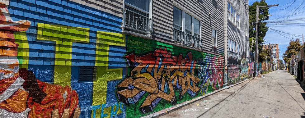 Osage Alley, Mission District, San Francisco Street Art & Murals