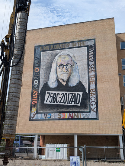 The street art murals of Glasgow.