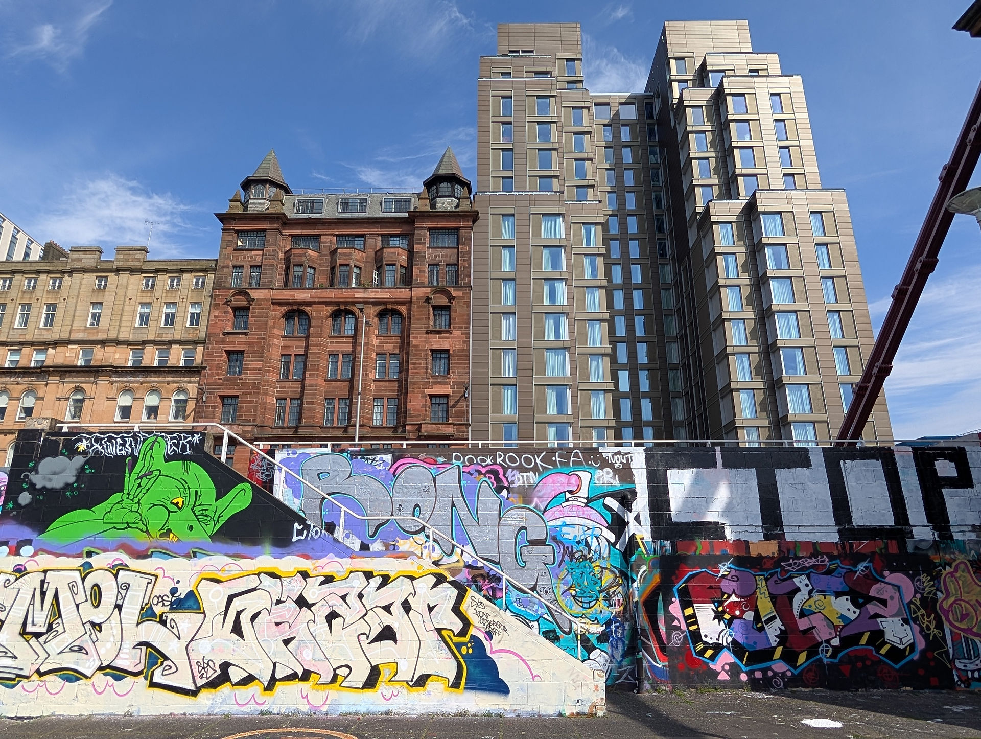  The street art murals of Glasgow.