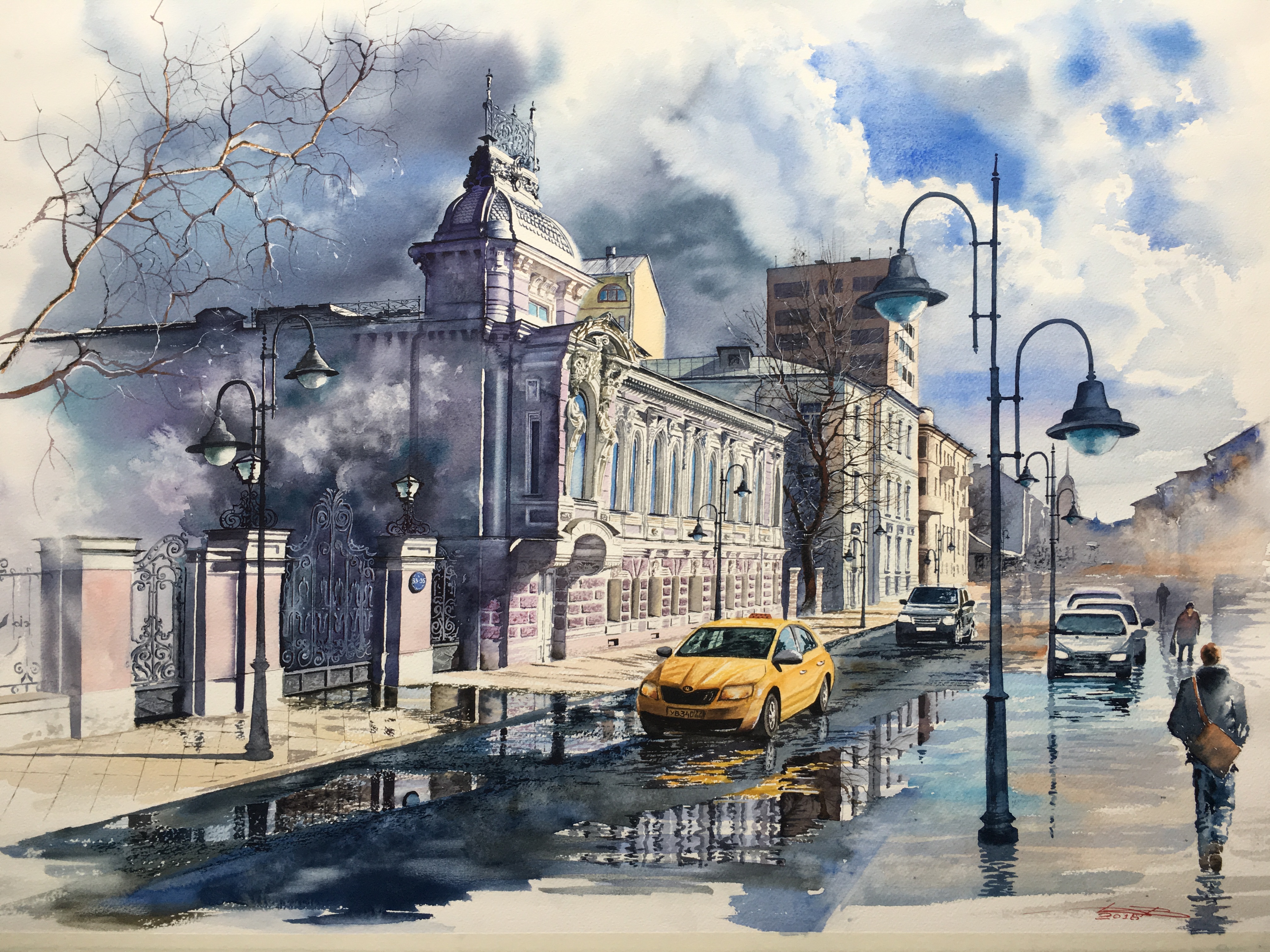 Moskow spring. Pyatnitskaya str.