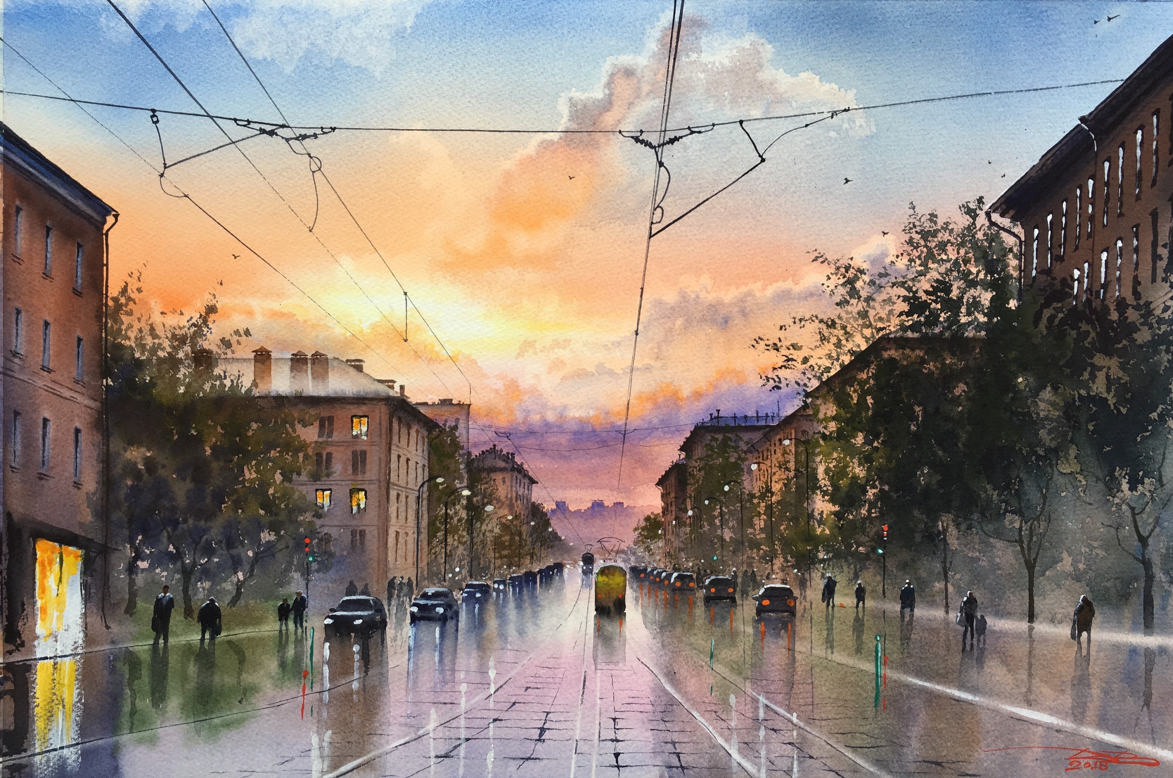 Moscow evening. Кржижановского ул.