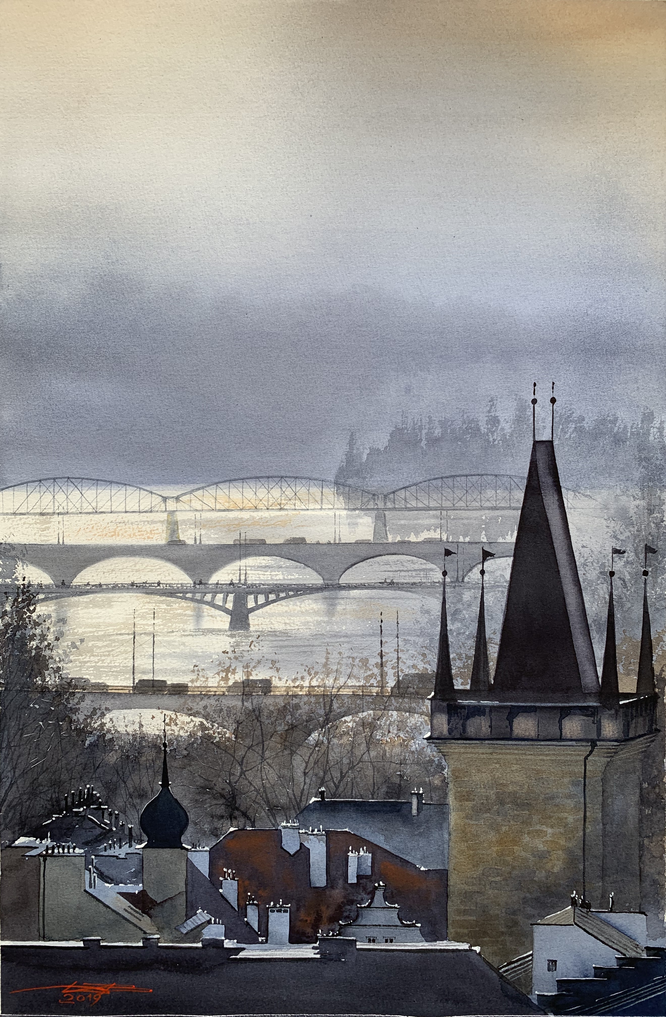 Morning light in Prague