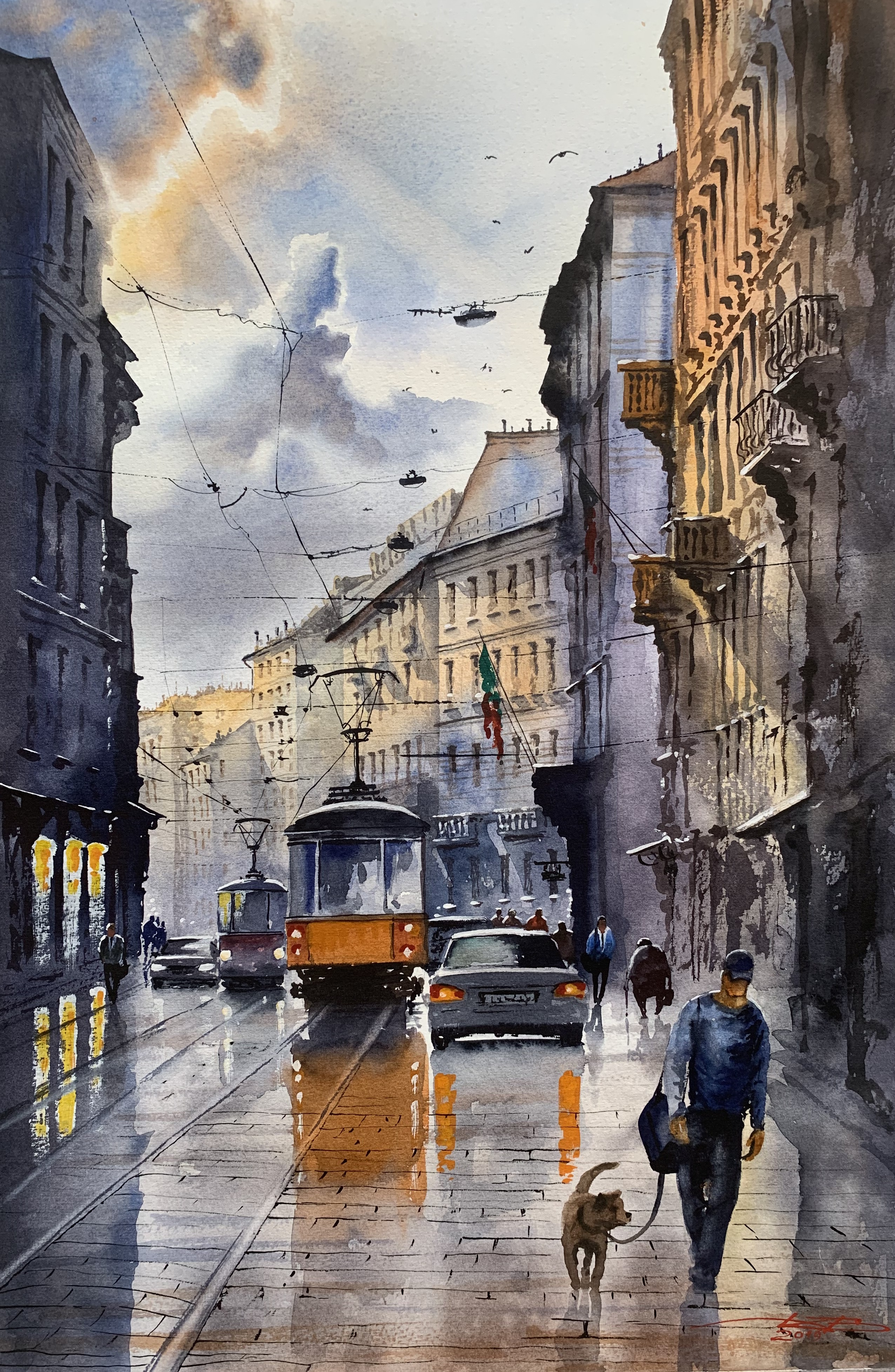 After the rain. Milano. Italy