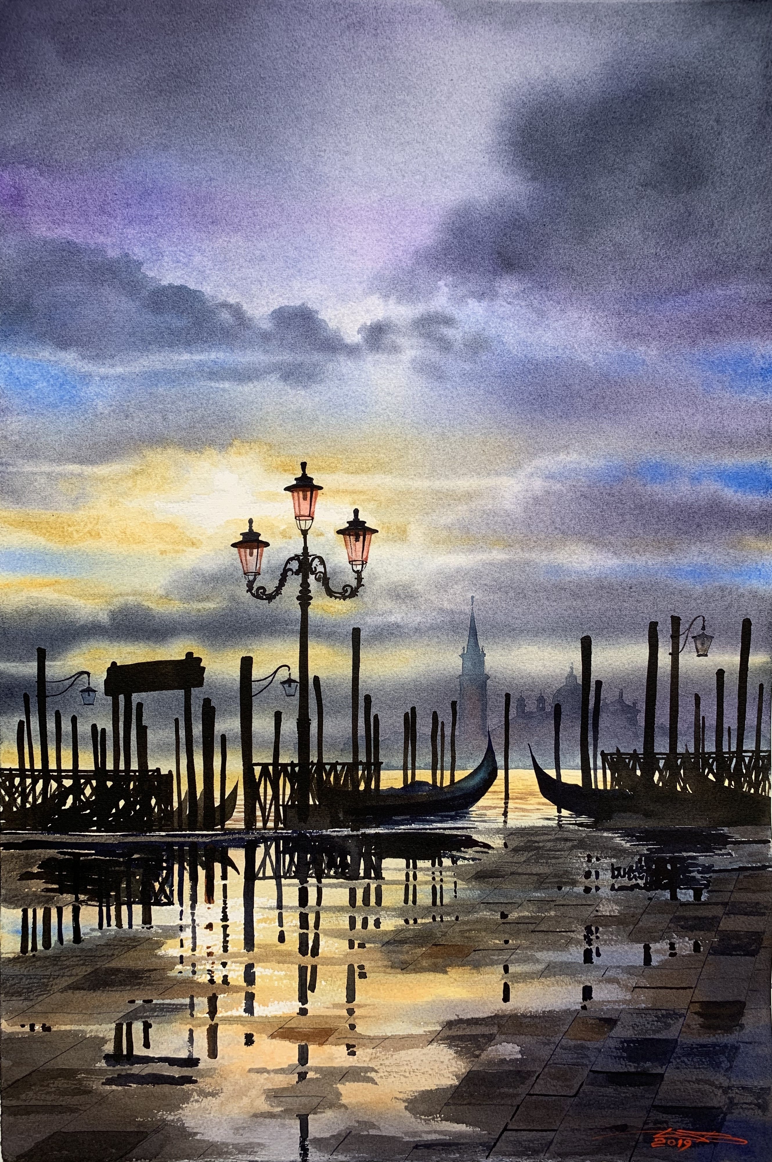 Sunset in Venice