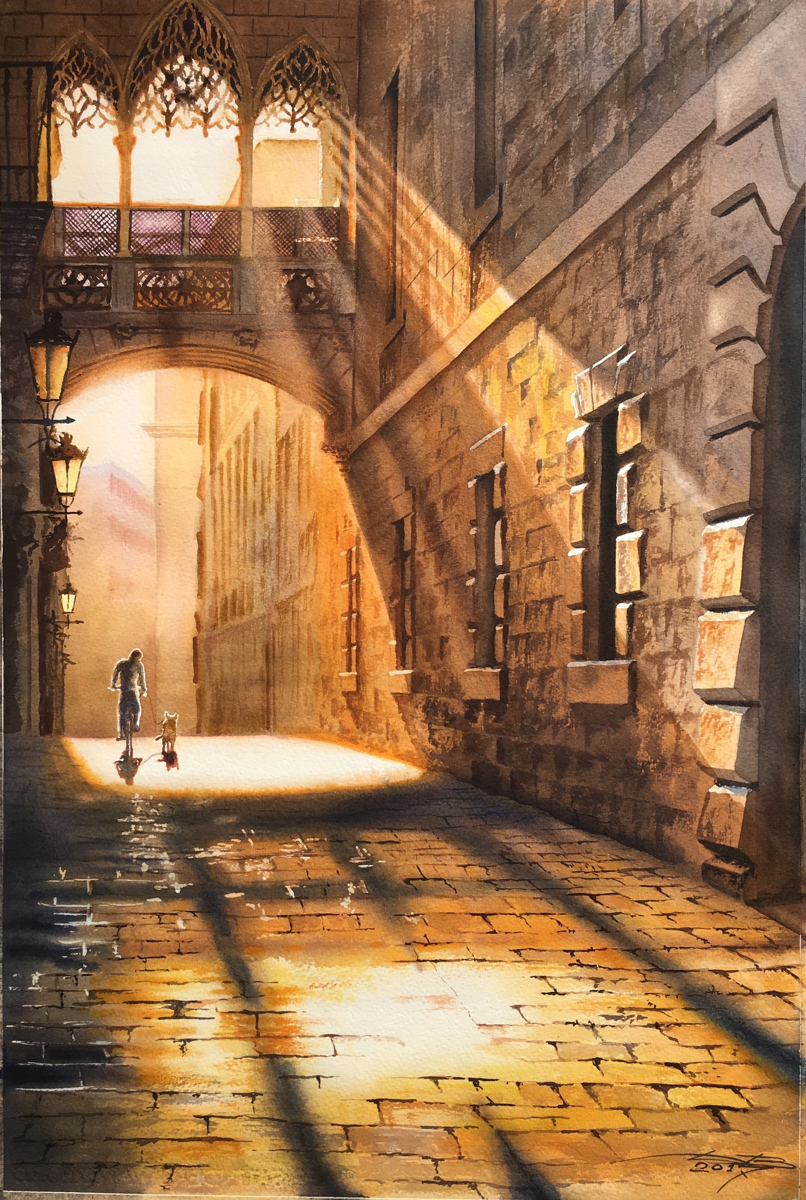 Barselona. Gothic quarter.