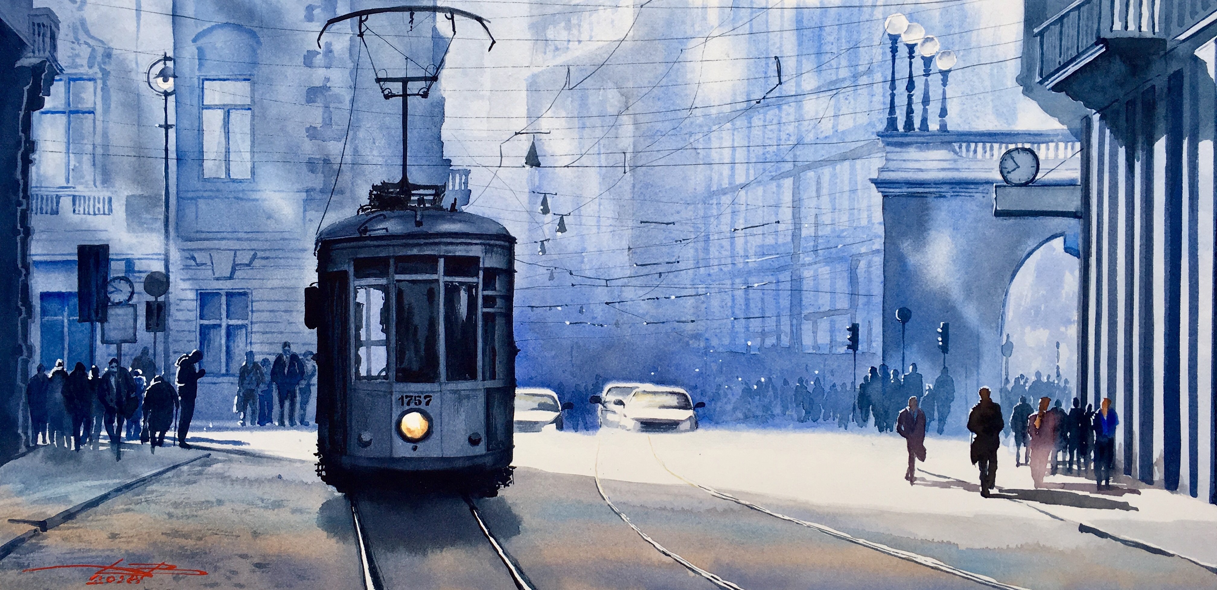 Morning in Milan.