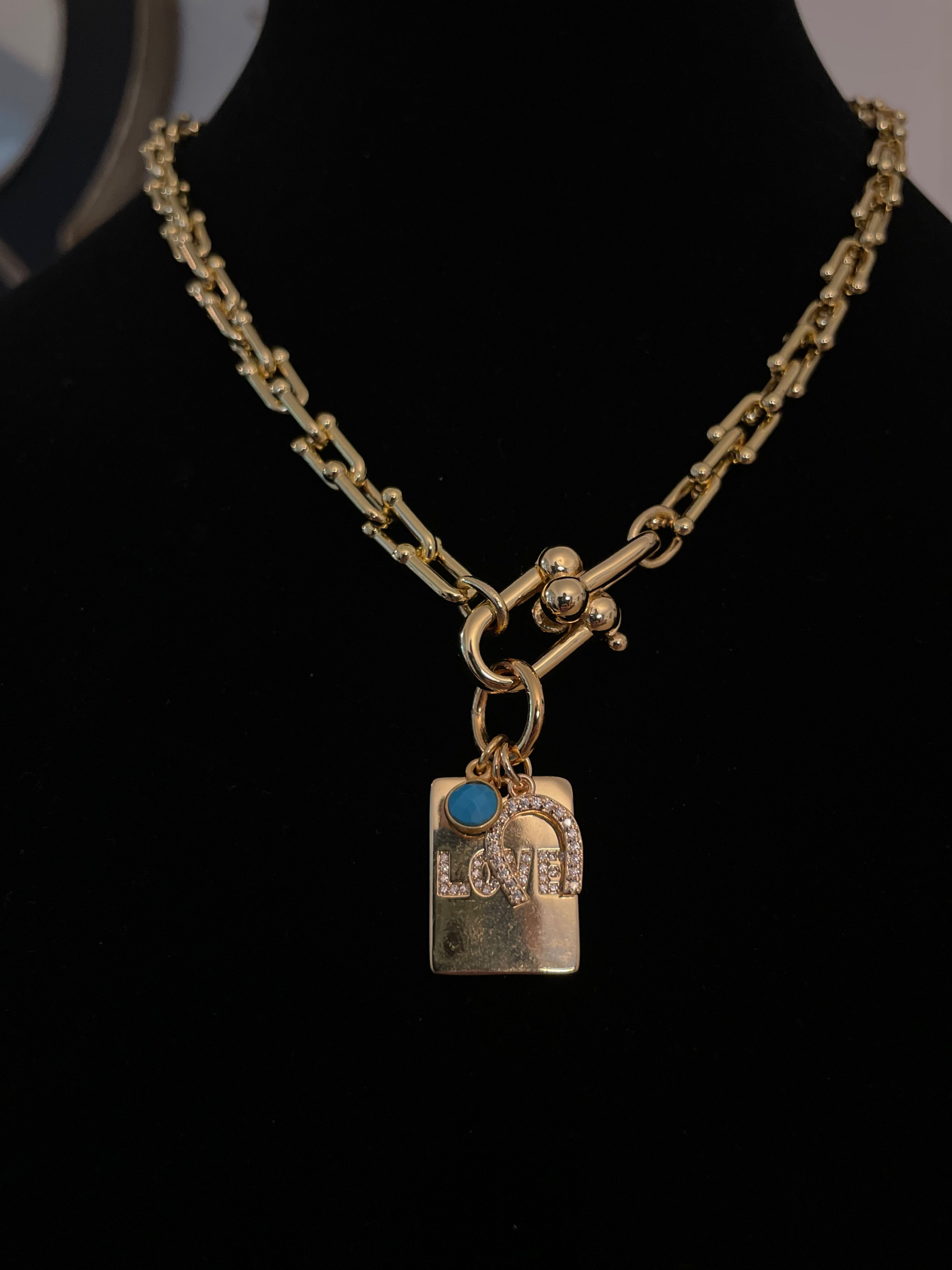 LUCKY GIRL - Gold HardWear Charm Necklace