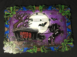 Purple Gothic cribboard