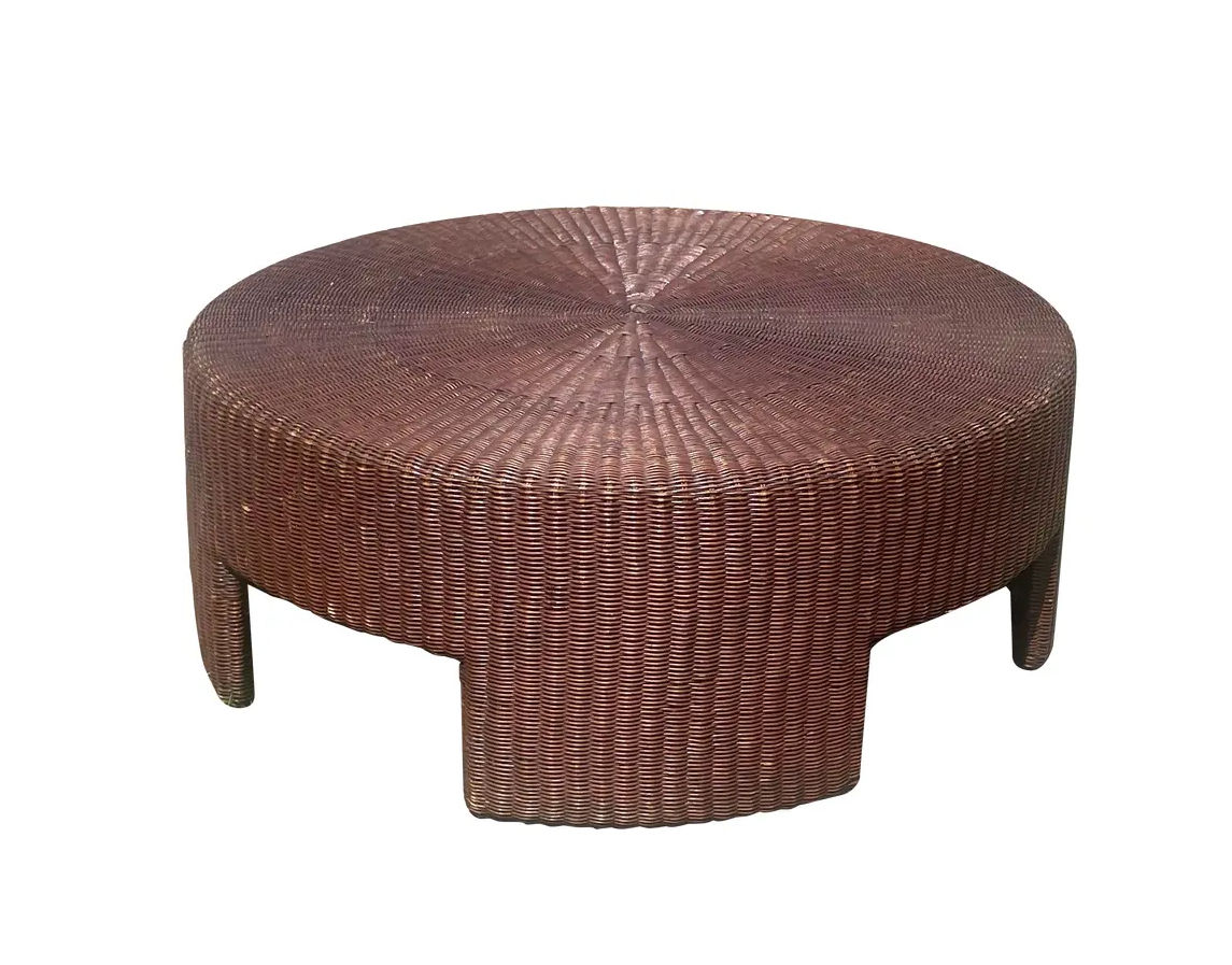 Round Wicker Coffee Table