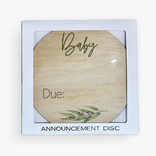 Eucalyptus Pregnancy Announcement Plaque Soul Boat