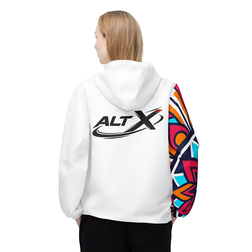 Thumbnail: Mandala Print Windbreaker Jacket 