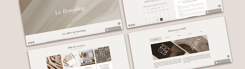 Exemple de pages de mon site web