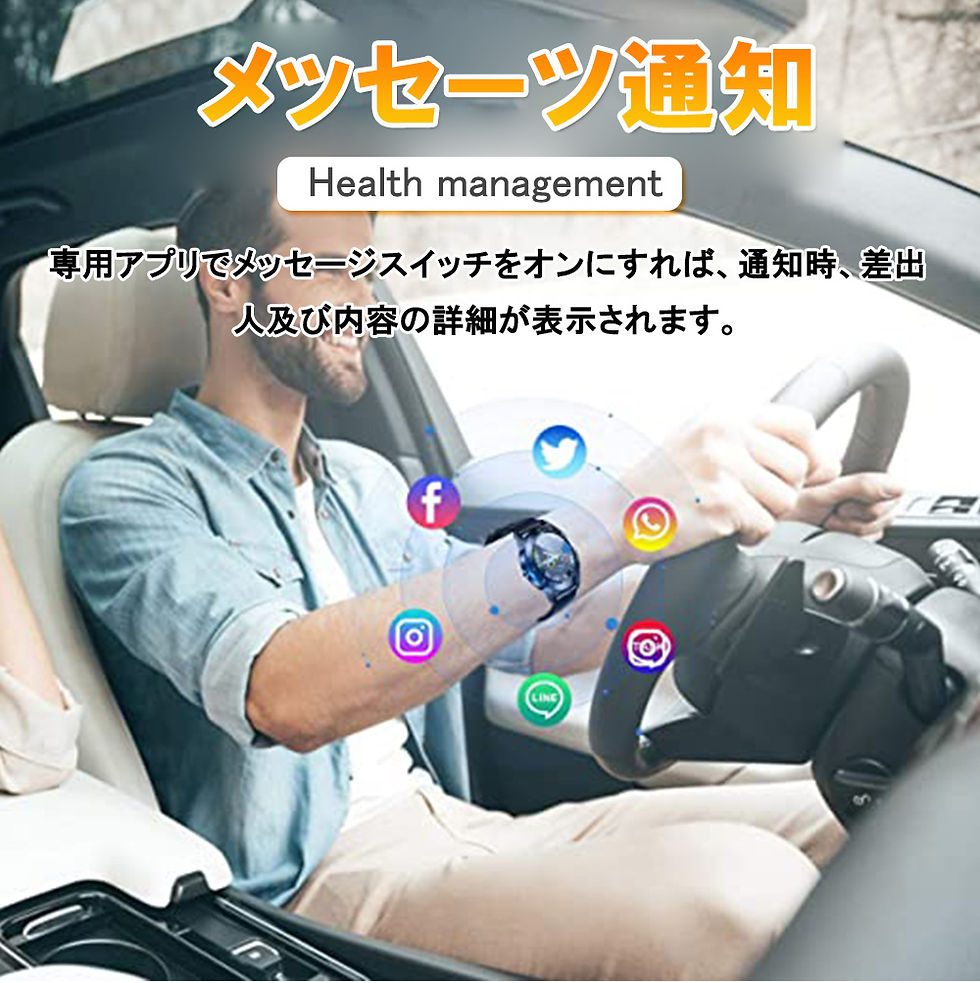 サムネイル： スマートウォッチ 体温測定 血圧 血中酸素 レディース メンズ IP67 Bluetooth5.0 対応 心拍計 歩数計 防水 血圧計