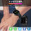 サムネイル： スマートウォッチ スマート腕時計 アイフォン アンドロイド対応 smart watch 血圧 血中酸素計測 生活防水 心拍数 着信通知 睡眠