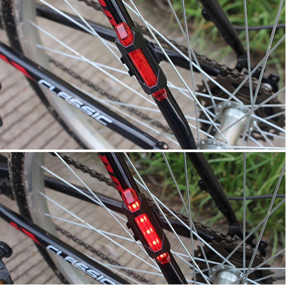 サムネイル： 自転車 テールライト 充電式 防水 明るい USB サイクリング 点灯 点滅 フラッシュ 夜間走行の視認性をアピール 簡単装着 高輝度 防水