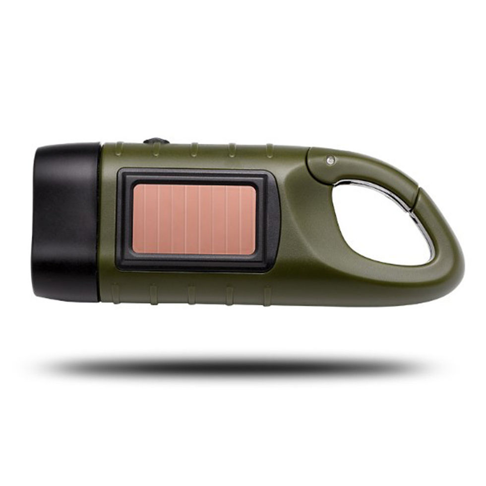 サムネイル： ミニ懐中電灯 持ち歩き 照明 お洒落 手回し充電式 持ち歩き ライト 明るい 強光 多機能D1072-LED-GR-S