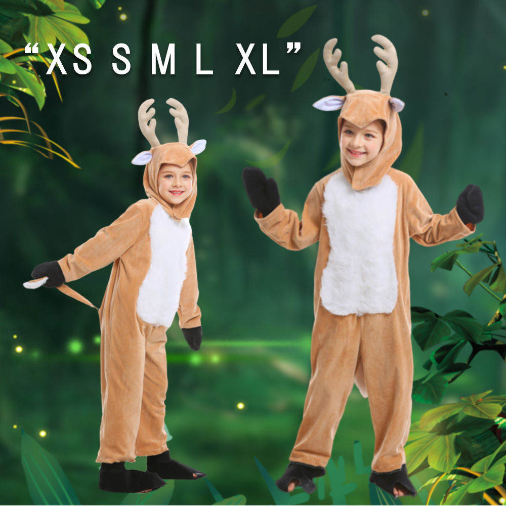 クリスマス衣装 カップル 子供  キッズ クリスマス 動物 鹿 クリスマストナカイ サンタクロース イベント 衣装 仮装