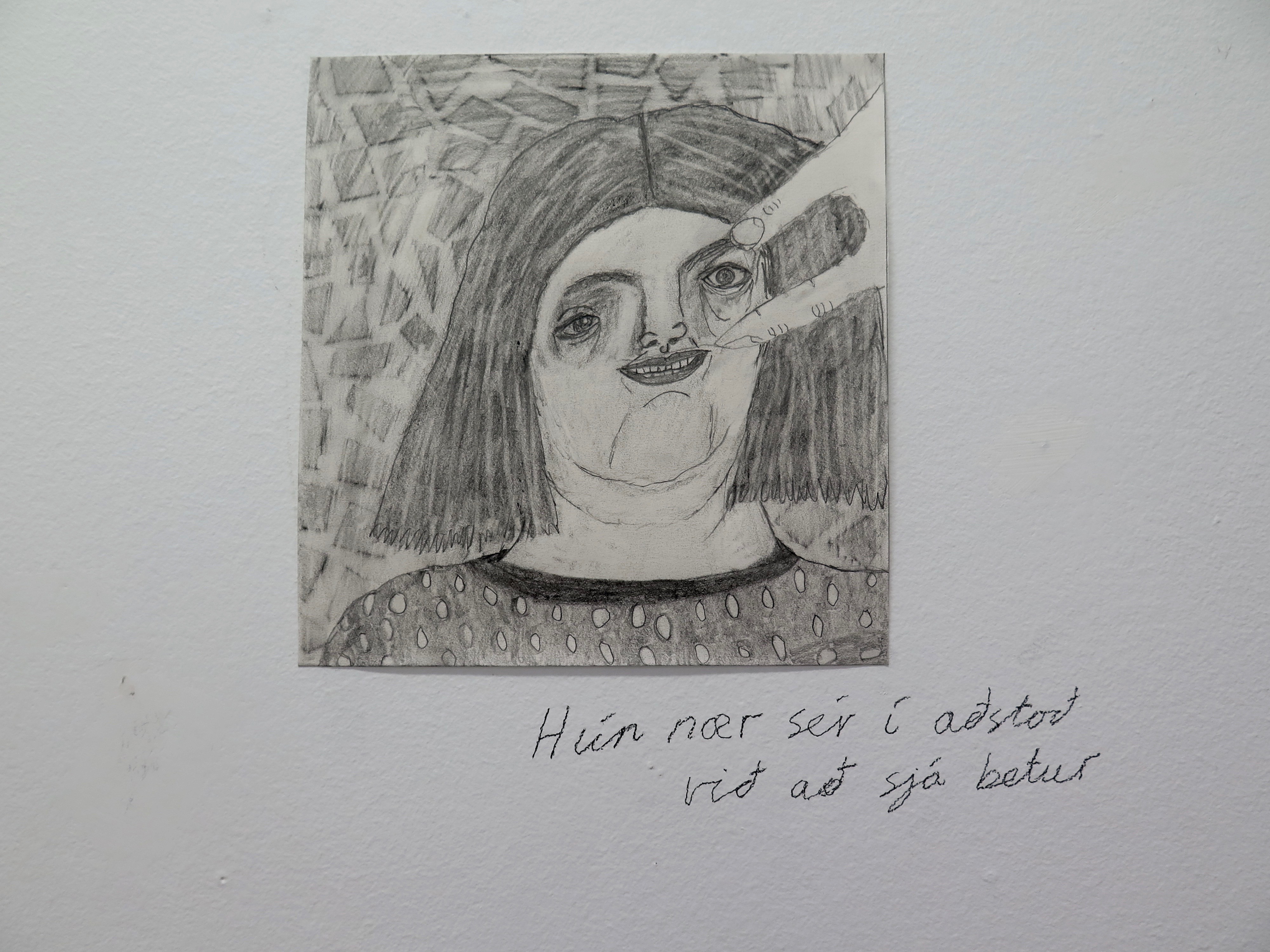 She gets herself assistance to help her see better