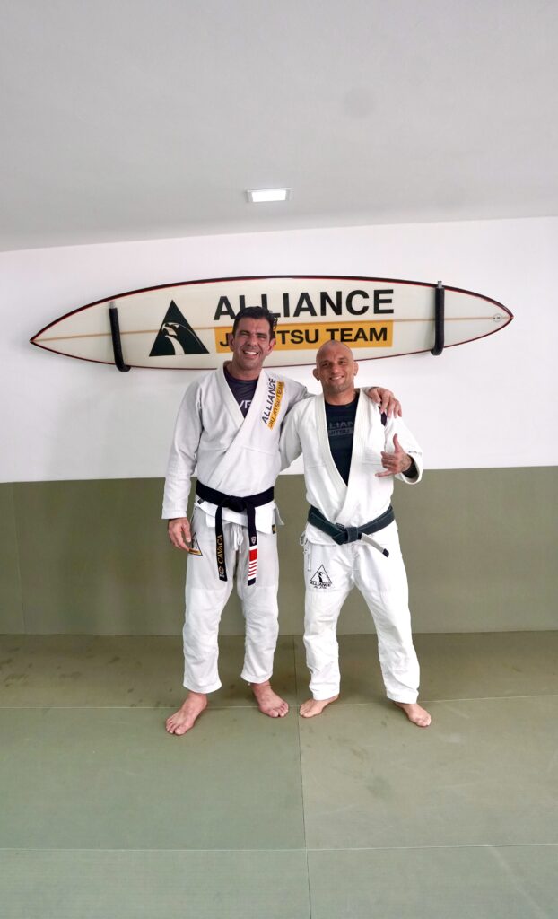 Rodrigo Cavaca e Rodrigo Thiago na Alliance Rio. Foto: Gabriel Almada/Almada Fight Media