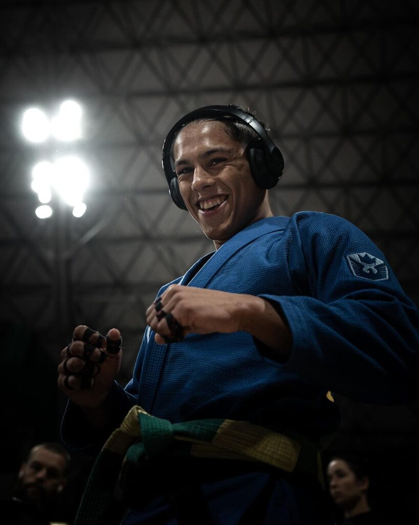 Mica Galvão, o novo campeão mundial peso leve. Foto: Marcelo Woo/GRACIEMAG