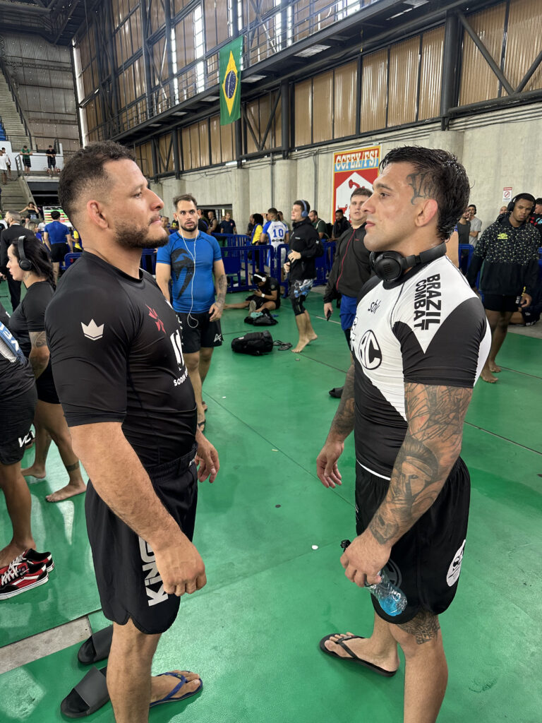 Tyrone e Patrick em encarada no Brasileiro Nogi. Foto: Arquivo Pessoal