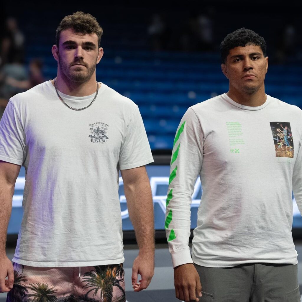 Victor Hugo e Luke Griffith no WNO 23. Foto: Divulgação/Flo Grappling