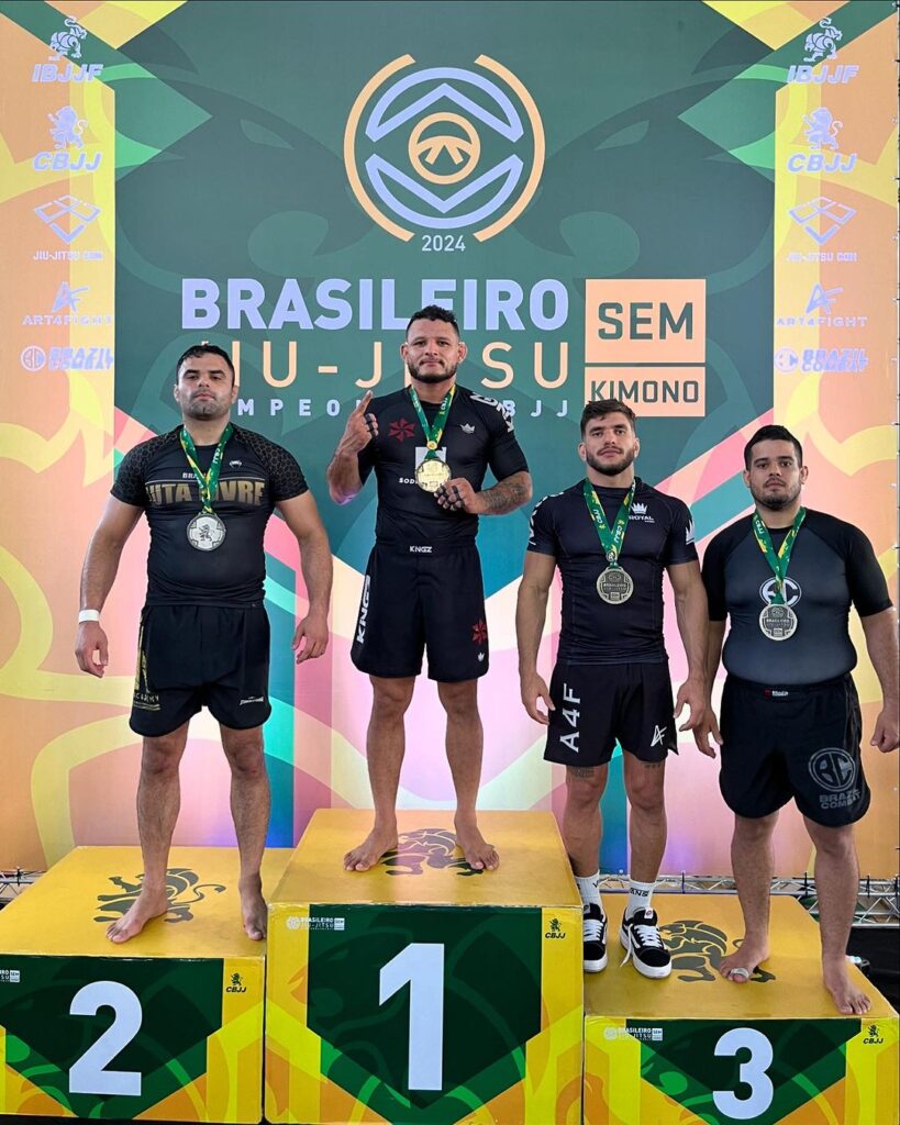Tyrone dominou o master 1 peso pesado no Brasileiro Nogi. Foto: Divulgação/CBJJ