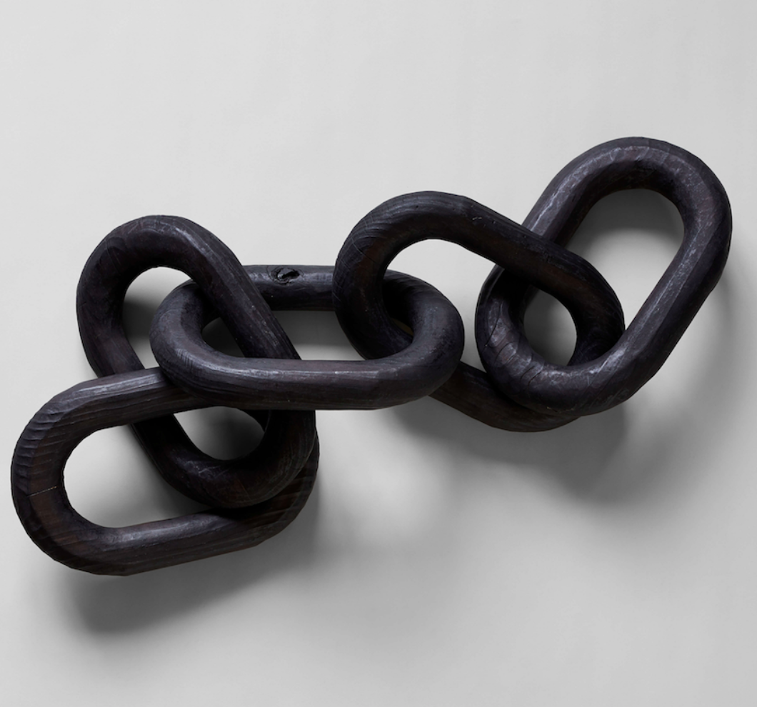 wood link chain