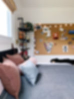 teen room, cork wall